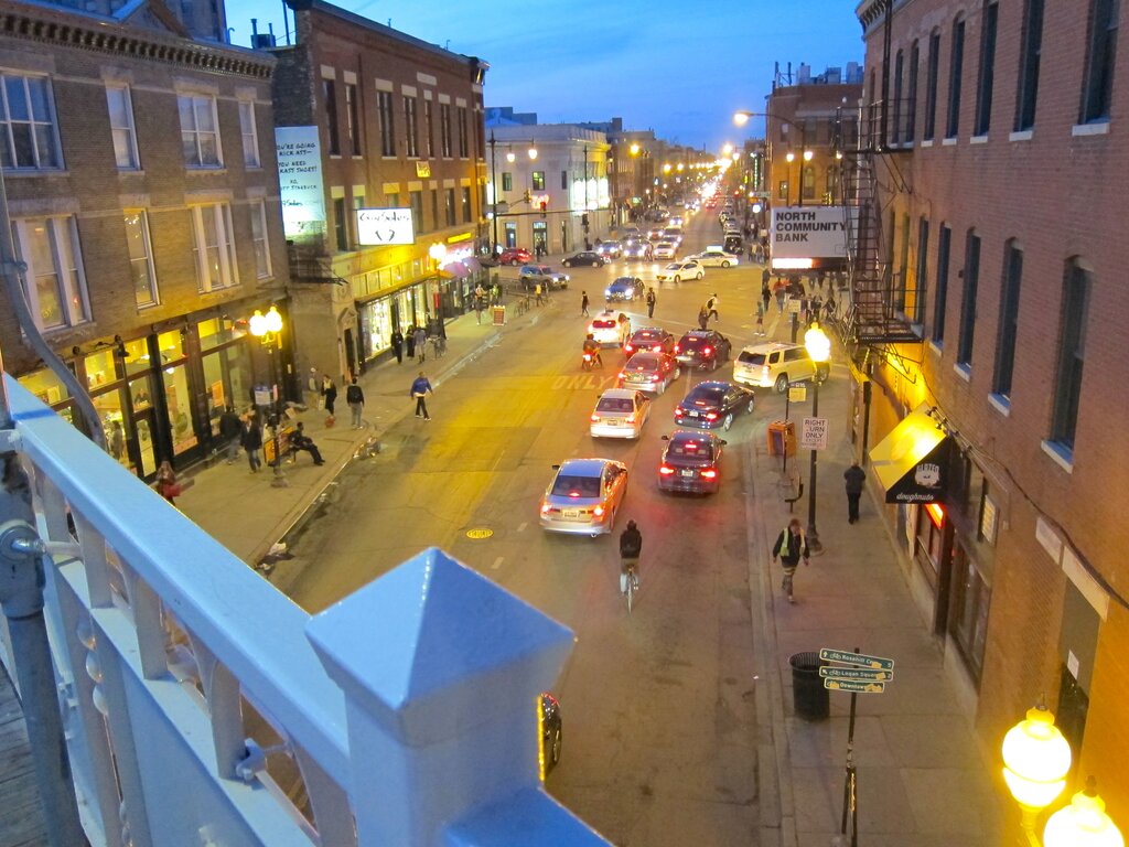North Milwaukee Avenue Wicker Park Chicago USA