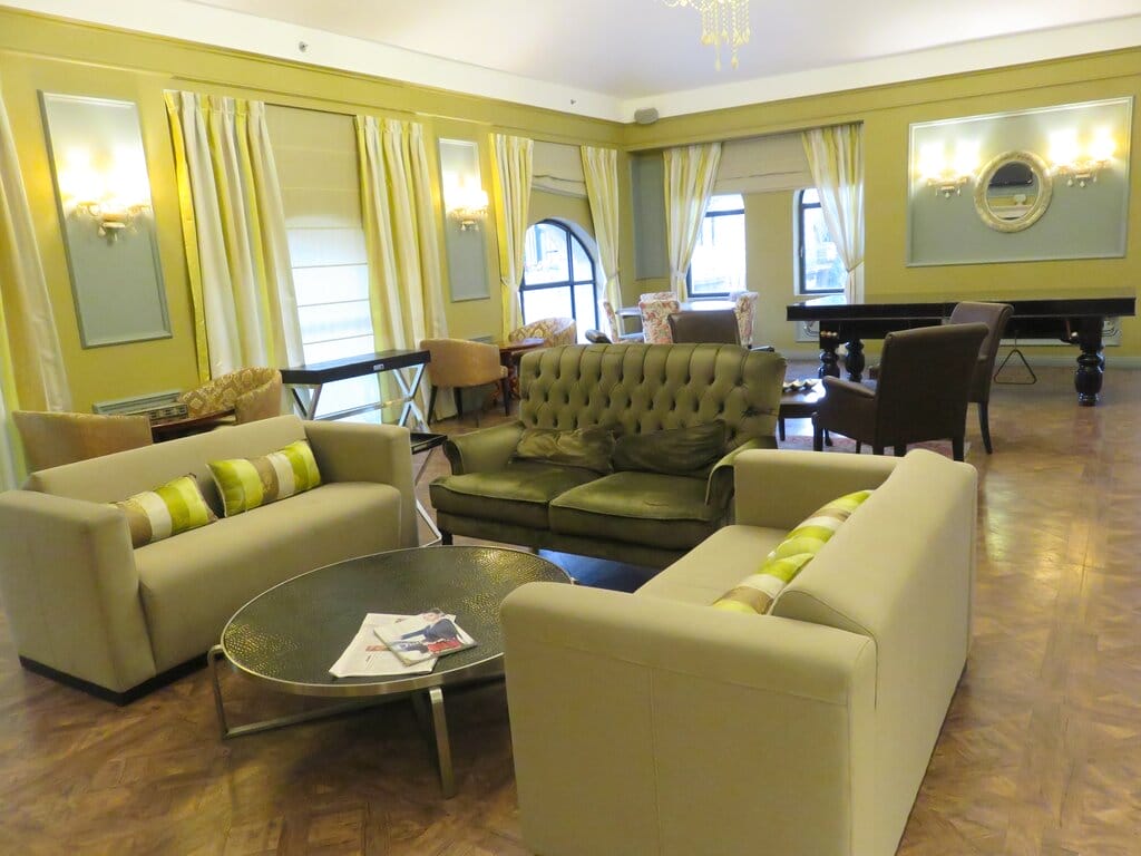 Reception room in Harmony Hotel, Jerusalem
