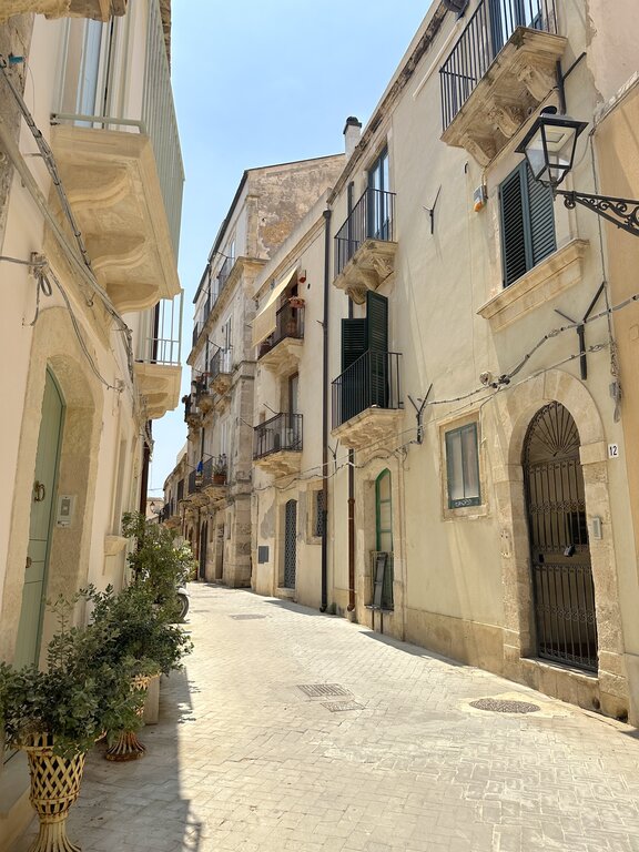 A pretty street in Ortigia Syracuse Sicily