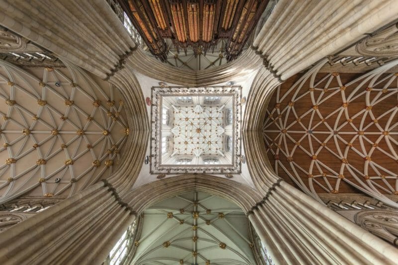 travel to York - ceiling York Minster