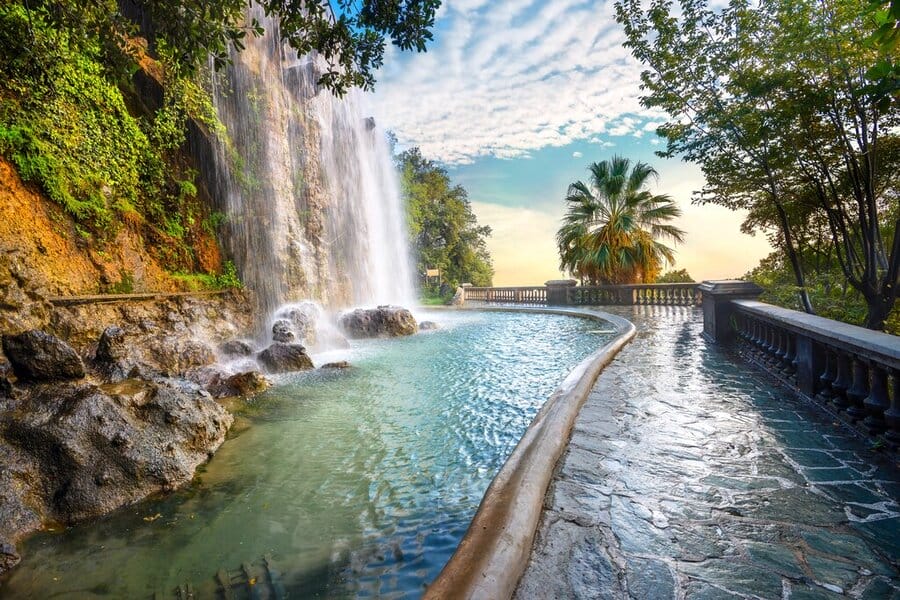 waterfall at Castle Hill - Fall in Europe