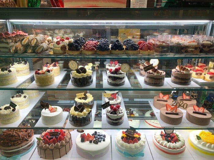 More cakes on display at Angelina Bakery