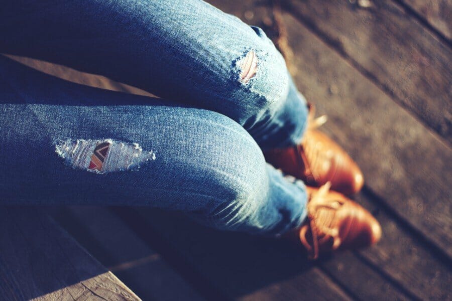 close-up of a pair of blue jeans — Best clothing stores in Toronto