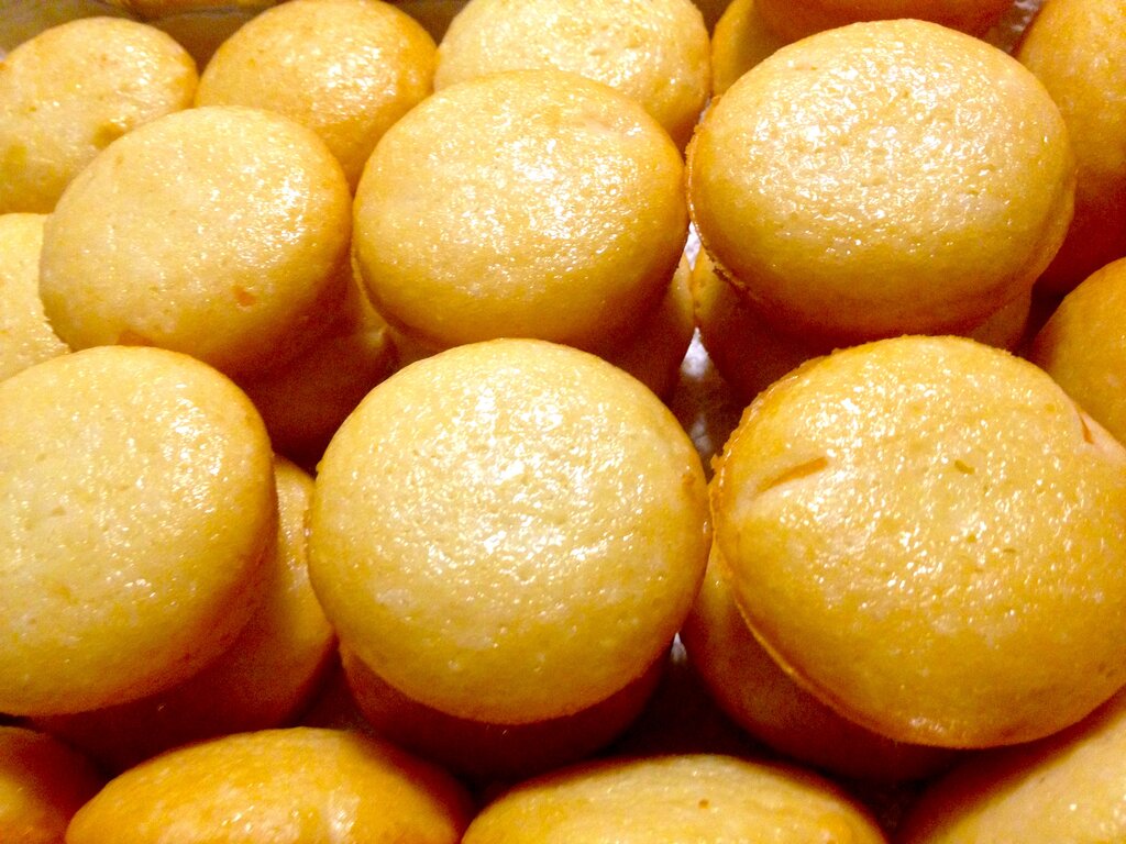 Puto mamon on a plate