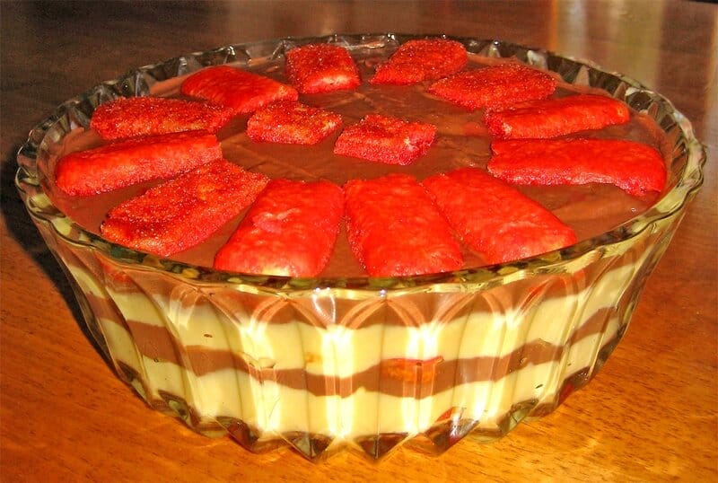 Zuppa inglese in a bowl