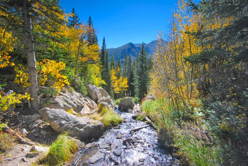 Mountain stream in Rocky Mountain National Park Colorado dhousten