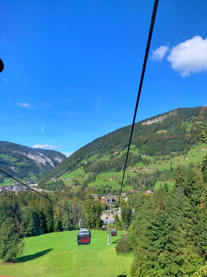 Riding the Mellau cable car - things to do in Mellau