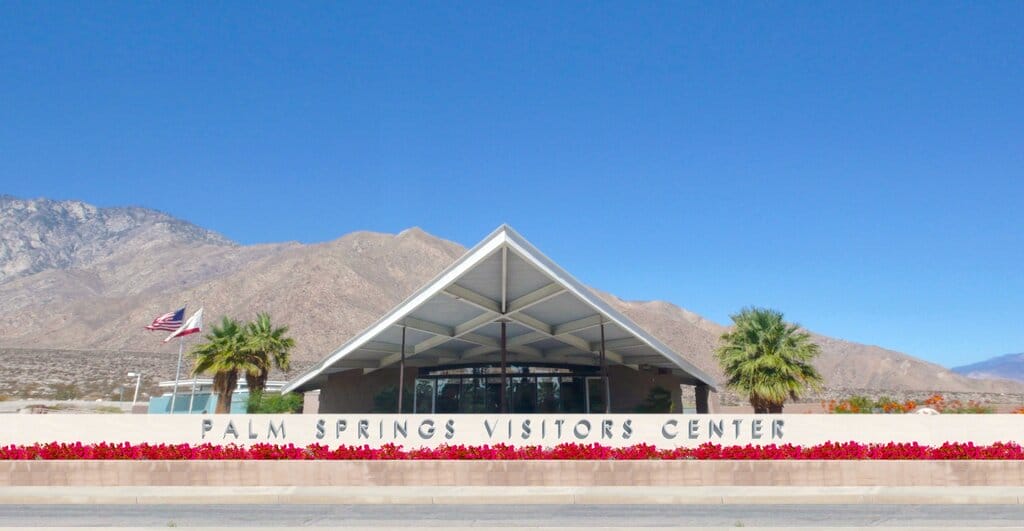 The Palm Springs Visitor Center - which places are hot in January