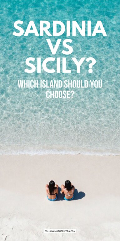 Two female friends on a beach in Sardinia Italy - sardinia_vs_sicily