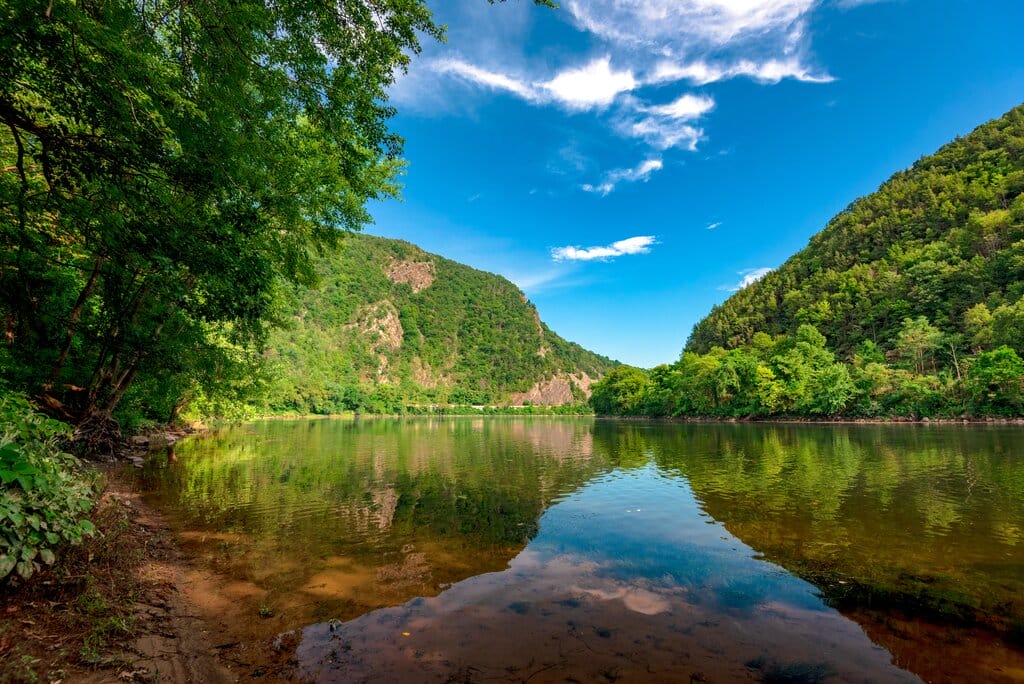 A pretty scene at Delaware Water Gap National Recreation Area