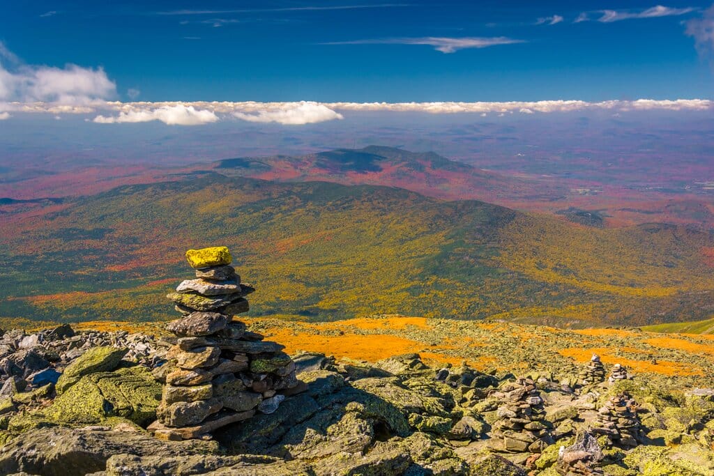 View of the White Mountains from Mount Washington