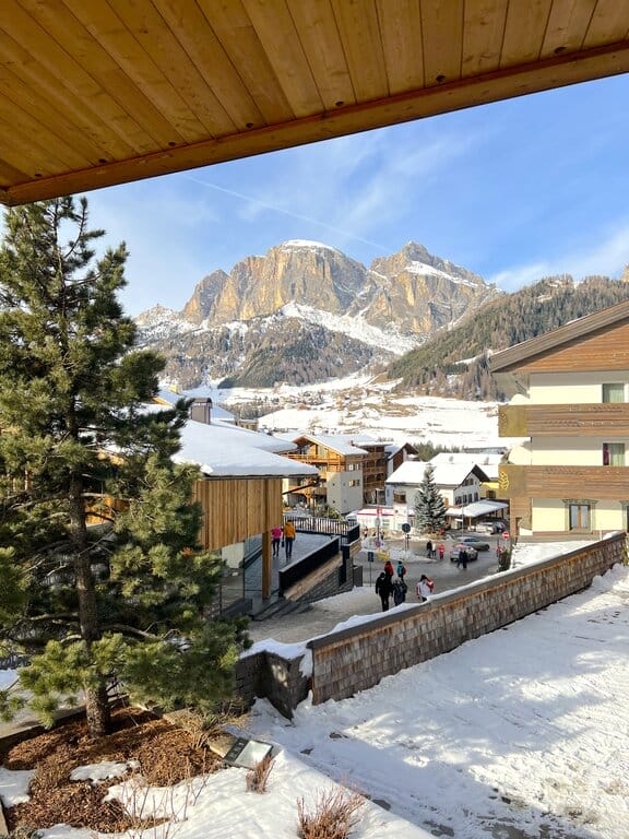 A snowy scene in Corvara — best things to do in South Tyrol
