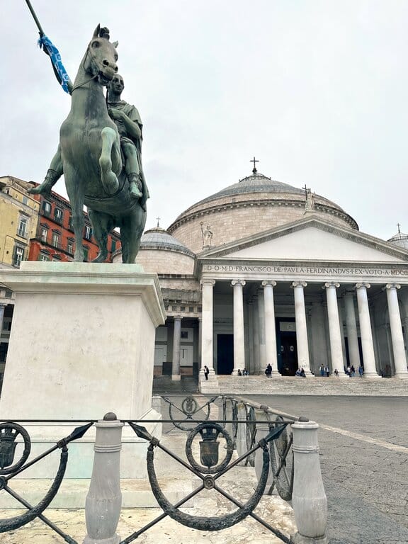 Statue of Ferdinand I in Piazza del Plebescito Naples - Naples in one day
