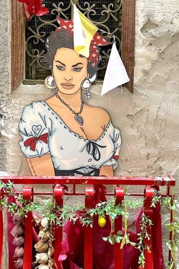 Street art in the Spanish Quarter in Naples - things to do in one day in Naples