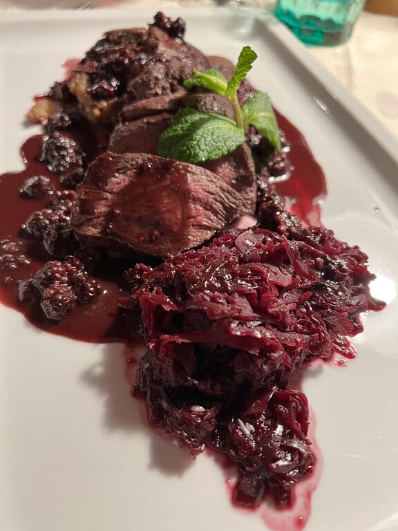 Traditional South Tyrolean meal in Castelrotto