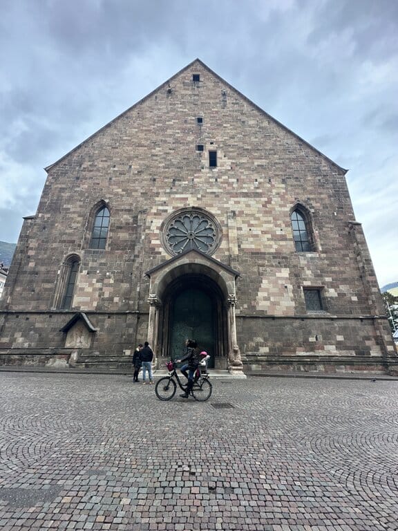 Outside Bolzano Cathedral - free things to do in Bolzano Italy