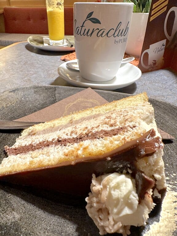 Chestnut cake at Caffe Pasticceria Prenn