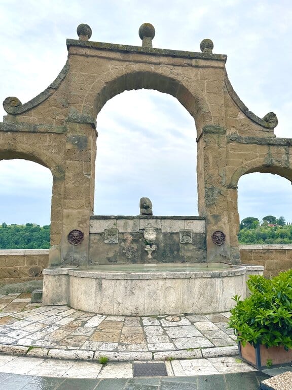 Fountain of Seven Spouts in Pitigliano Italy