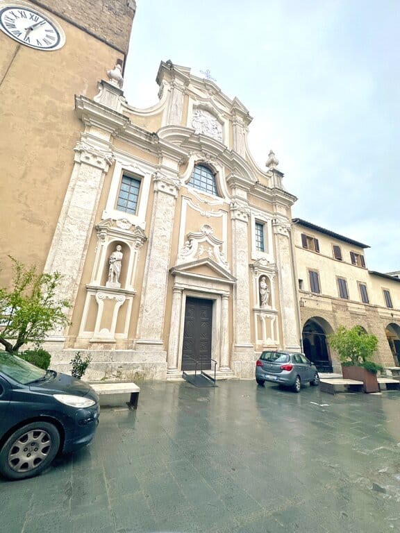 Outside Pitigliano Cathedral - things to see in Pitigliano Tuscany