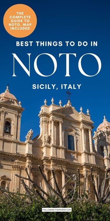 Outside Noto Cathedral in Sicily - best things to do in Noto