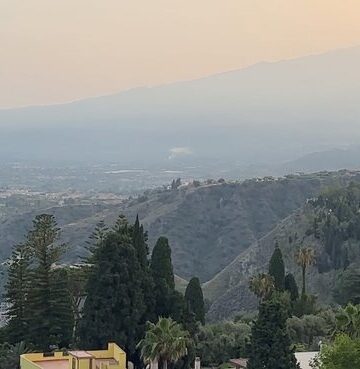 Mount Etna at sunset - best hotels close to Mount Etna
