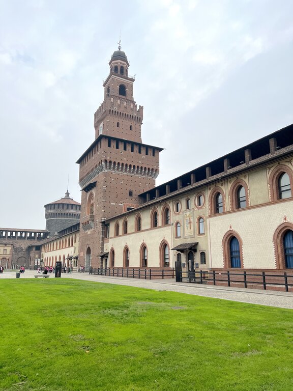 Sforza Castle in Milan Italy