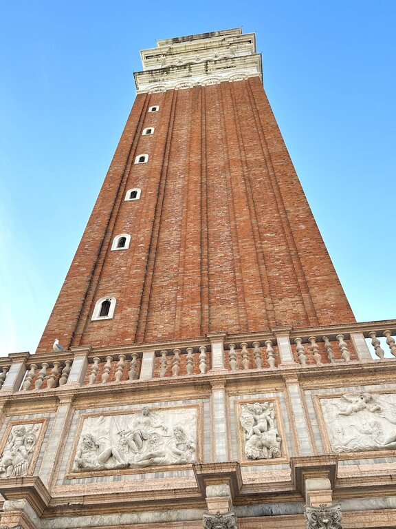 St. Mark's bell tower in Venice Italy
