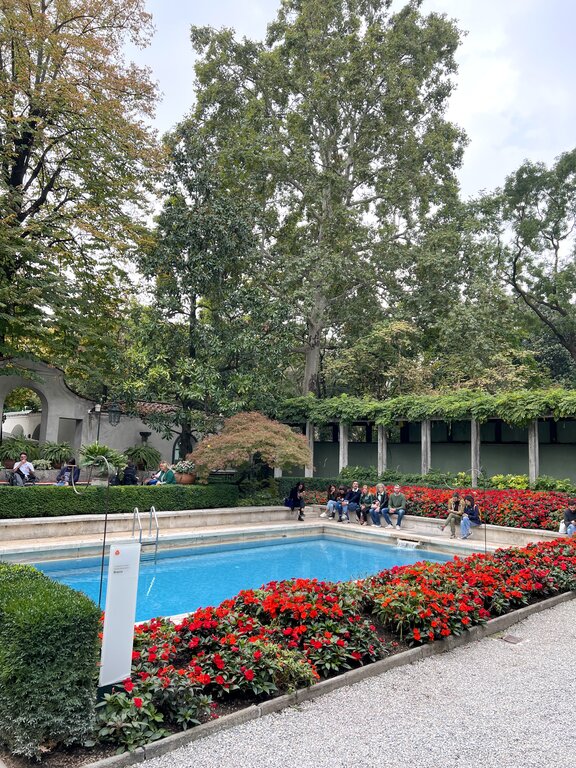 Swimming pool at Villa Necchi Campiglio - unique things to do in Milan Italy