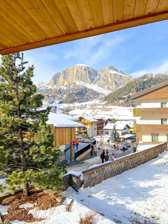 Corvara in Badia, Dolomites in winter