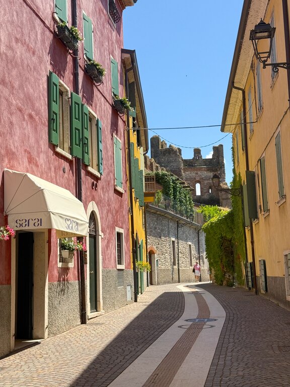 A street leading to the castle in Lazise Lake Garda