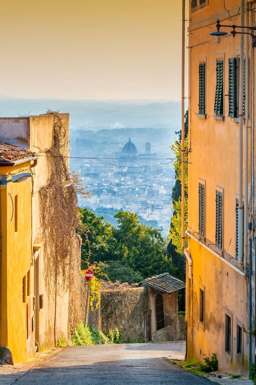 A view of Florence from the town of Fiesole - where to stay in Florence Italy DP/eddygaleotti