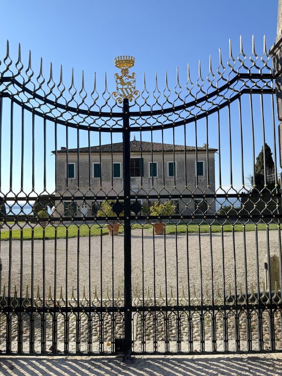 Outside a villa in Punta San Vigilio - where to stay in Lake Garda