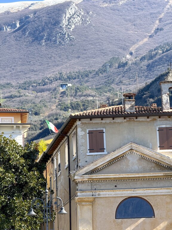 The cable car that goes to Monte Baldo in Malcesine Lake Garda