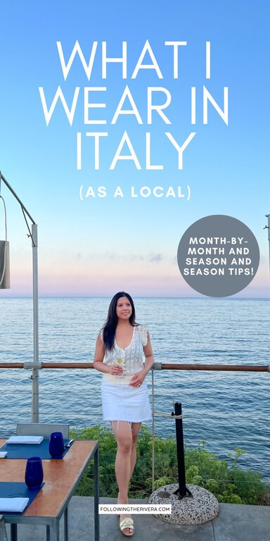 What I wear in Italy as a local - Following the Rivera