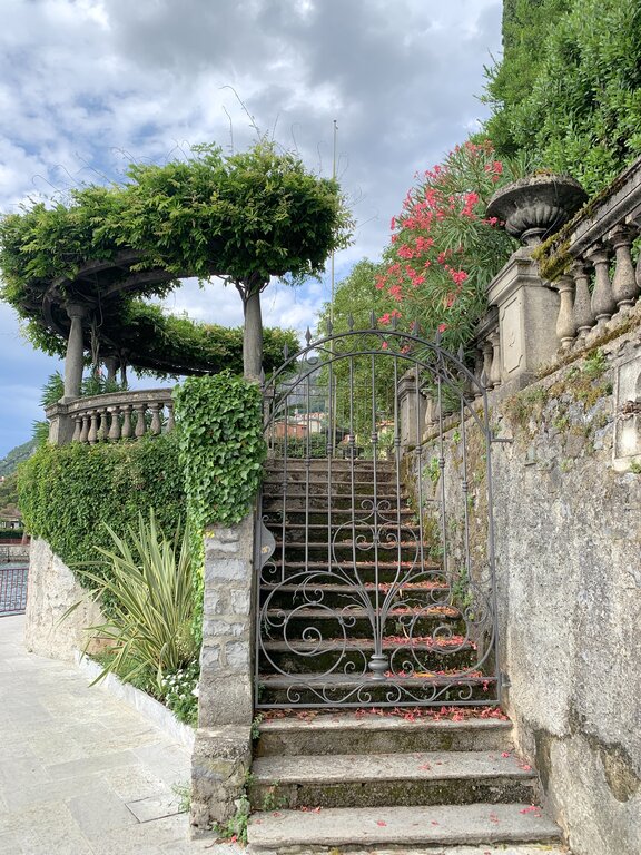 A beautiful floral-covered house in Varenna - where to stay in Lake Como for couples