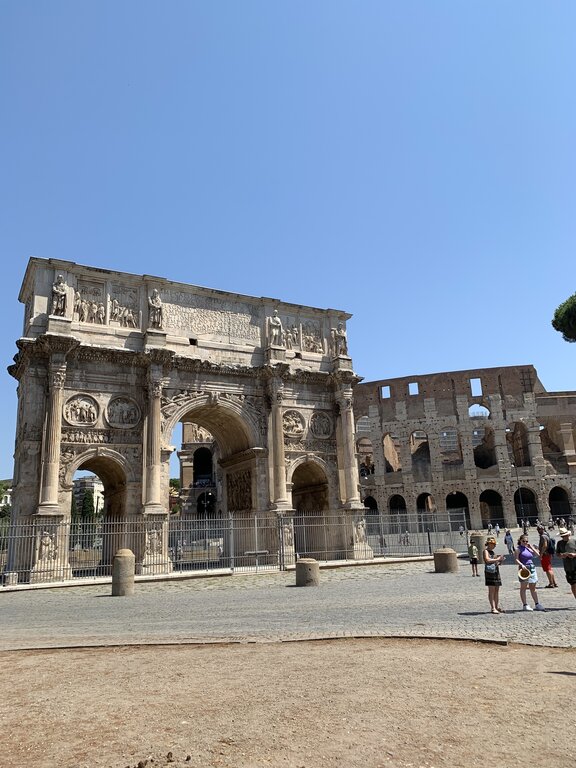 Outside the Colosseum in Rome Italy - things to do in Italy in September