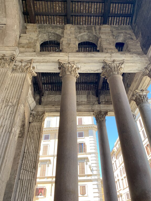 Pillars of The Pantheon Rome Italy