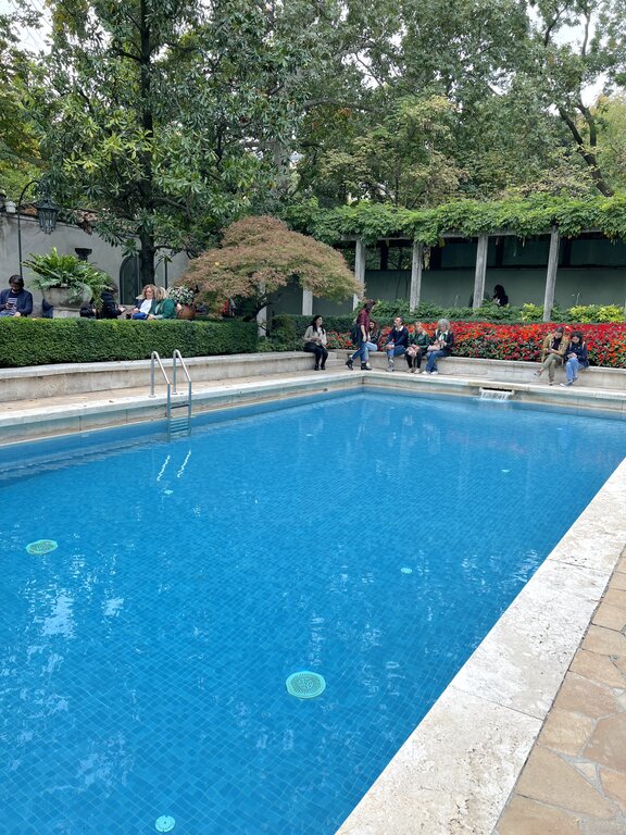 The swimming pool at Villa Necchi Campiglio Milan