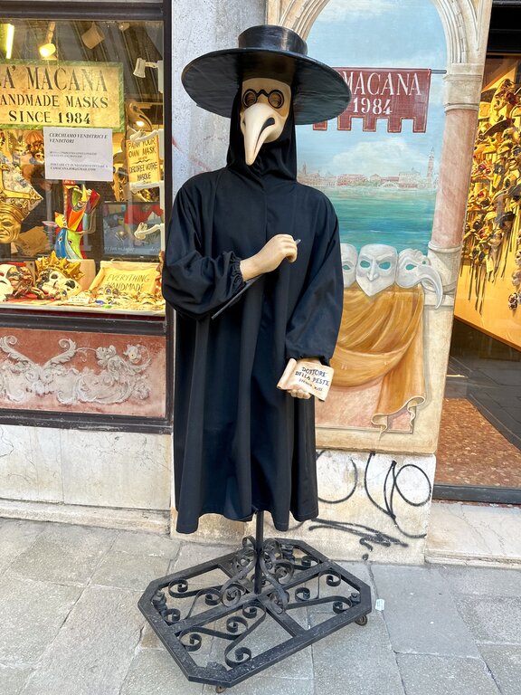 See more masked figures like this at Venice Carnival during Italy in February