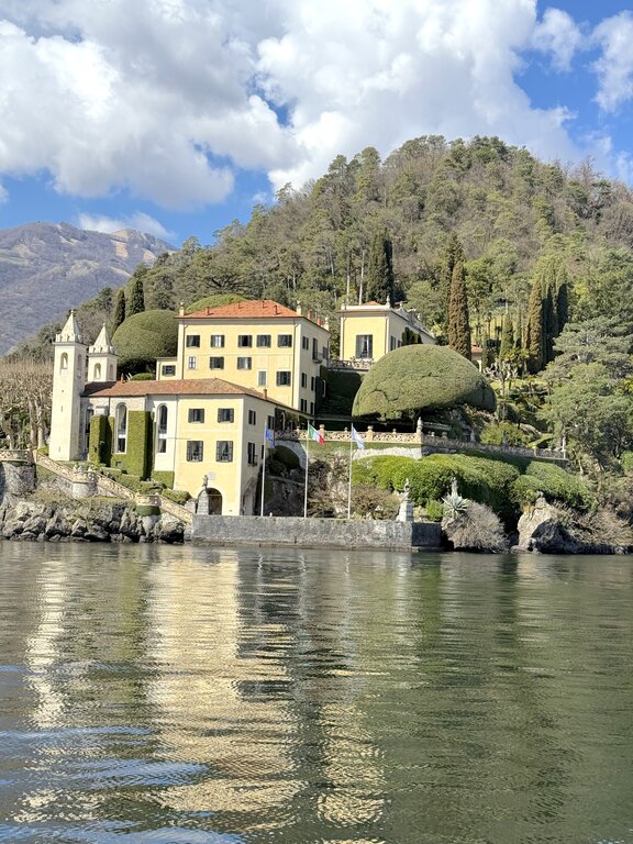 Front facade of Villa del Balbianello, Lake Como