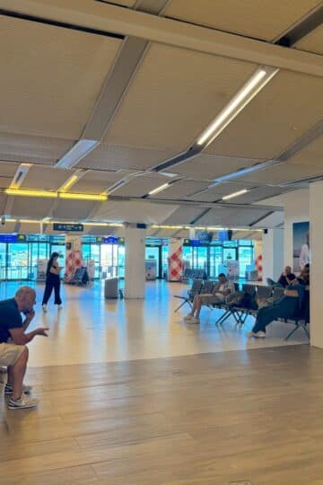 Near-empty terminal building at Verona Airport - ETIAS Italy