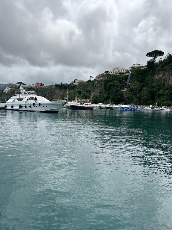 Grey clouds over Sorrento, taken in May, proof that even a 'safer' month isn't guaranteed sun