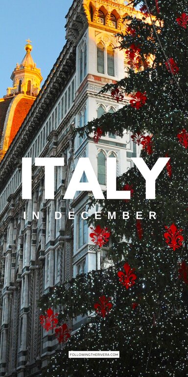 Christmas tree by Florence Duomo in December
